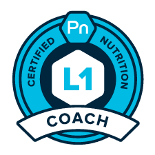 Precision Nutrition Level 1 Certified Coach official certification badge